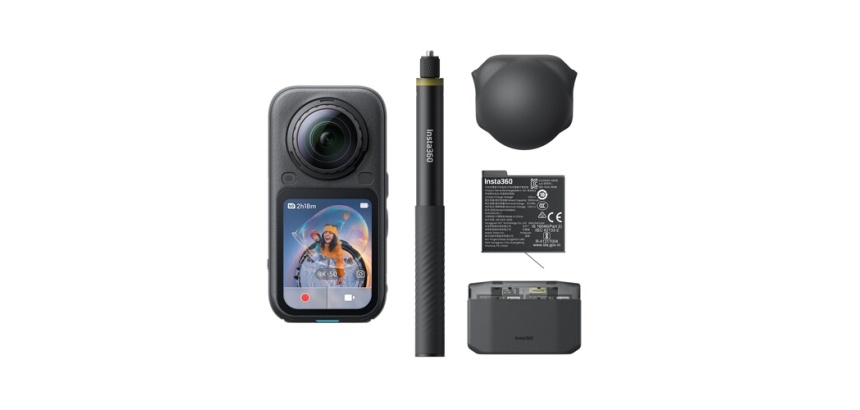 Caméra sport Insta360 X6 Essentials Bundle Midnight Noir