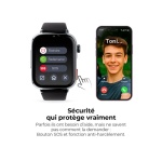 Montre connectée Savefamily enfant SaveWatch Plus 2 GPS 49 mm Boitier blanc avec bracelet silicone violet Maui