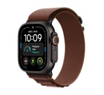 Apple watch Apple Watch Ultra 4 GPS + Cellular 49 mm Boîtier en titane Noir avec Boucle Alpine Bordeaux - M
