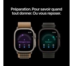Apple watch Apple Watch Ultra 4 GPS + Cellular 49 mm Boîtier en titane Naturel avec Boucle Trail Sable - M/L