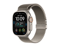Apple watch Apple Watch Ultra 4 GPS + Cellular 49 mm Boîtier en titane Naturel avec Boucle milanaise en titane Naturel - M