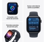 Apple watch Apple Watch SE 3 GPS 44 mm Boîtier en aluminium Lumière stellaire avec Bracelet Sport Sable - S/M