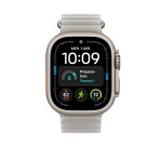 Apple watch Apple Watch Ultra 4 GPS + Cellular 49 mm Boîtier en titane Naturel avec Bracelet Océan Gris translucide