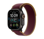 Apple watch Apple Watch Ultra 4 GPS + Cellular 49 mm Boîtier en titane Noir avec Boucle Trail Bordeaux - M/L