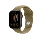 Apple watch Apple Watch Series 12 GPS + Cellular 42 mm Boîtier en aluminium Bronze foncé avec Bracelet Sport Olive - S/M