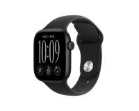 Apple watch Apple Watch Series 12 GPS + Cellular 42 mm Boîtier en aluminium Noir avec Bracelet Sport Noir - S/M