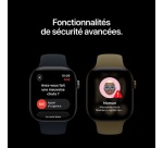 Apple watch Apple Watch Series 12 GPS + Cellular 42 mm Boîtier en aluminium Noir avec Bracelet Sport Noir - S/M