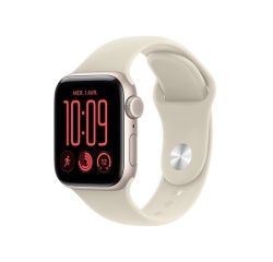 Apple watch Apple Watch SE 3 GPS 44 mm Boîtier en aluminium Lumière stellaire avec Bracelet Sport Sable - M/L