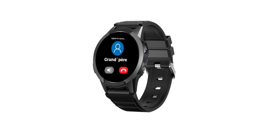 Montre connectée Savefamily GPS enfant Slim avec bracelet noir + Carte SIM française