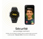 Montre connectée Savefamily GPS enfant Slim avec bracelet noir + Carte SIM française