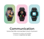 Montre connectée Savefamily GPS enfant Slim avec bracelet noir + Carte SIM française