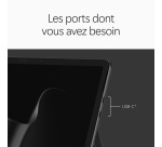 PC Hybride / PC 2 en 1 Microsoft Surface Pro 12" Ecran Tactile Qualcomm Snapdragon X2 Plus 16 Go RAM 512 Go SSD Noir