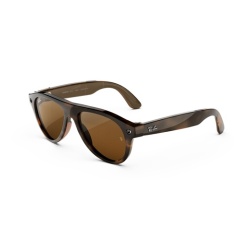 Lunettes connectées IA Meta Ray-Ban (Gen 3) Aviator Havana Verres marron