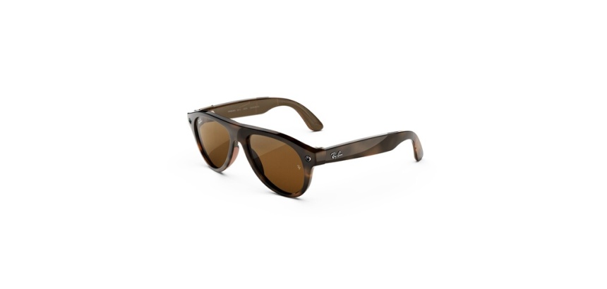 Lunettes connectées IA Meta Ray-Ban (Gen 3) Aviator Havana Verres marron