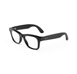 Lunettes connectées IA Meta Ray-Ban (Gen 3) Wayfarer Noir mat Verres transparents