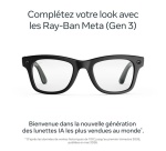 Lunettes connectées IA Meta Ray-Ban (Gen 3) Wayfarer Noir mat Verres transparents