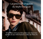 Lunettes connectées IA Meta Ray-Ban (Gen 3) Wayfarer Grande Noir brillant Verres polarisés verts