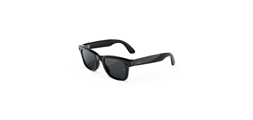 Lunettes connectées IA Meta Ray-Ban (Gen 3) Wayfarer Noir brillant Verres Transitions gris
