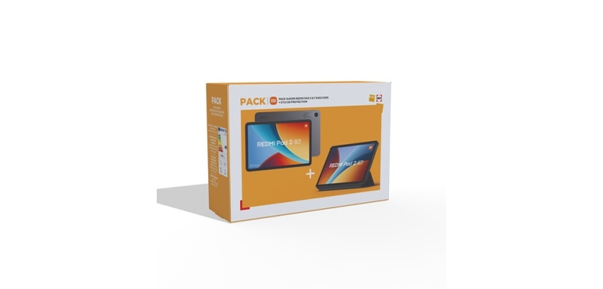 Tablette tactile Xiaomi Pack Redmi Pad 2 9,7" 64 Go Gris + Etui de protection Gris