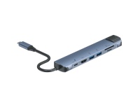 Hub USB Accsup 7-en-1 Indigo