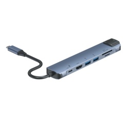 Hub USB Accsup 7-en-1 Indigo