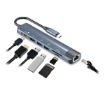 Hub USB Accsup 7-en-1 Indigo