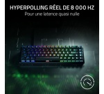 Clavier Razer gaming filaire Azerty Huntsman V3 HE Magnetic Tenkeyless 8KHz Noir