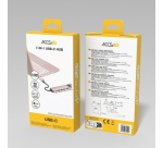 Hub USB Accsup 7-en-1 Rose poudré
