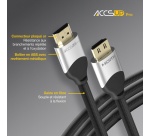 Accessoire TV vidéo Accsup Pro CABLE HDMI 2M 4K