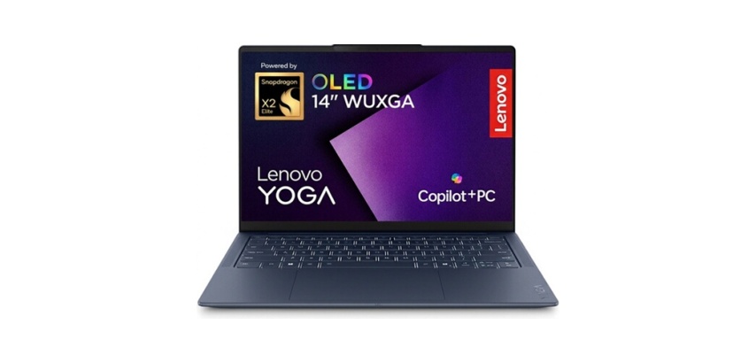 PC portable Lenovo Yoga Slim 7 14" OLED 60 Hz Copilot+PC Qualcomm Snapdragon X2 Elite 32 Go RAM 1 To SSD Bleu