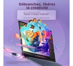 PC portable Lenovo Yoga Slim 7 14" OLED Copilot+PC Qualcomm 16 Go RAM 512 Go SSD Bleu