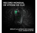 Souris Logitech gaming sans fil Pro X3 Superstrike Noir