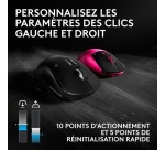Souris Logitech gaming sans fil Pro X3 Superstrike Noir