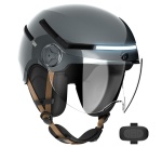 Casque vélo Casr de protection avec caméra Taille M Gris métal