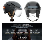 Casque vélo Casr de protection avec caméra Taille M Gris métal