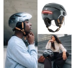 Casque vélo Casr de protection avec caméra Taille L Gris métal