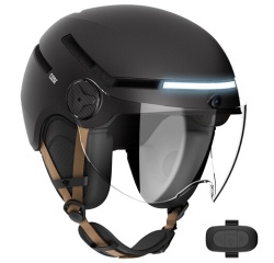 Casque vélo Casr de protection avec caméra Taille L Noir