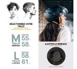 Casque vélo Casr de protection avec caméra Taille L Noir