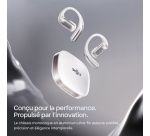 Ecouteurs Shokz sans fil à conduction aérienne True Wireless OpenFit Pro avec réduction de bruit Blanc