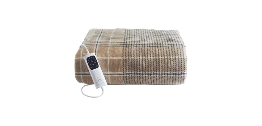 Couverture chauffante Dreamland Indulgent Days XL 180x140cm Tartan Beige