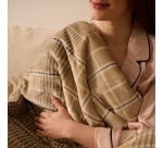 Couverture chauffante Dreamland Indulgent Days XL 180x140cm Tartan Beige