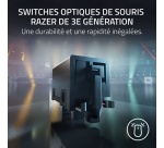 Souris Razer DeathAdder V3 HyperSpeed Noir - Gaming Esport sans fil - forme ergonomique, 6 boutons programmables, 30 000 DPI