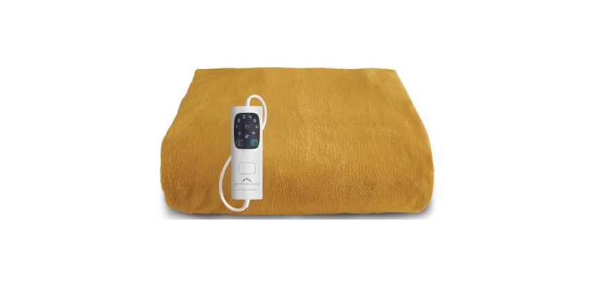 Couverture chauffante Dreamland SNUGGLE UP 160X120 cm MOUTARDE