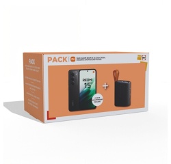 Smartphone Xiaomi Pack Redmi 15 5G 8/256 Go Noir + enceinte portable bluetooth 5W