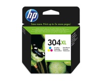 HP 304XL Cartouche couleurs haute cpour imprimante jet d'encre