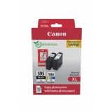 Canon PG-595XL/CL-586XL Pack 2 cartouches noire + couleurs pour imprimante jet d'encre