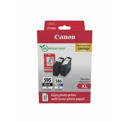Cartouche d'encre Canon PACK PG-595XL/CL-586XL PVP SEC +50F GP501 10x15
