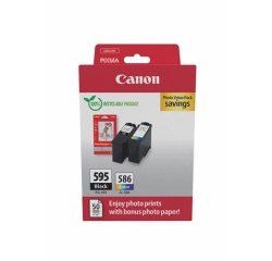 Cartouche d'encre Canon PACK PG-595/CL-586 PVP SEC +50F GP501 10x15