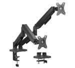 Bras & Pied pour écran Tnb ERGO - Double support mécanique pour moniteur - noir