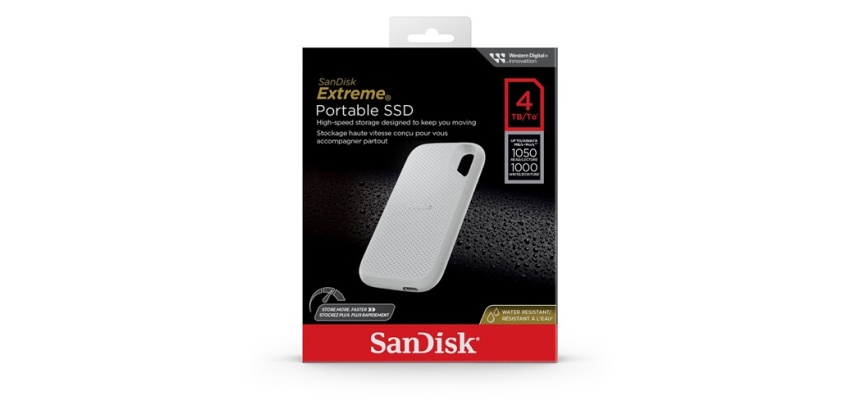 SSD externe Sandisk EXTREME WH 4TO